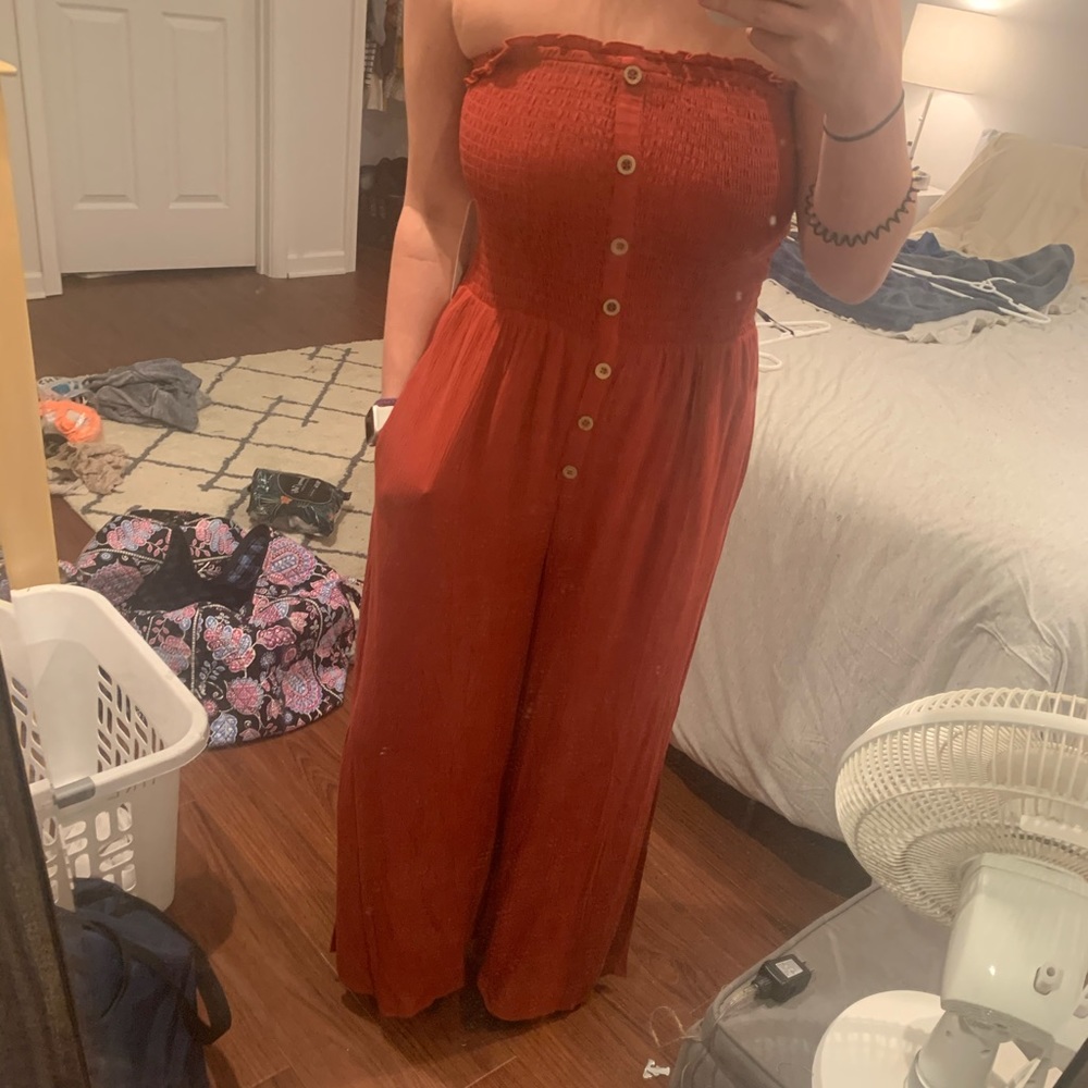 Burnt Orange Jumpsuit